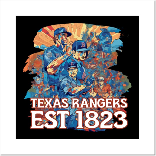 Texas Rangers Wall Art by Pixy Official